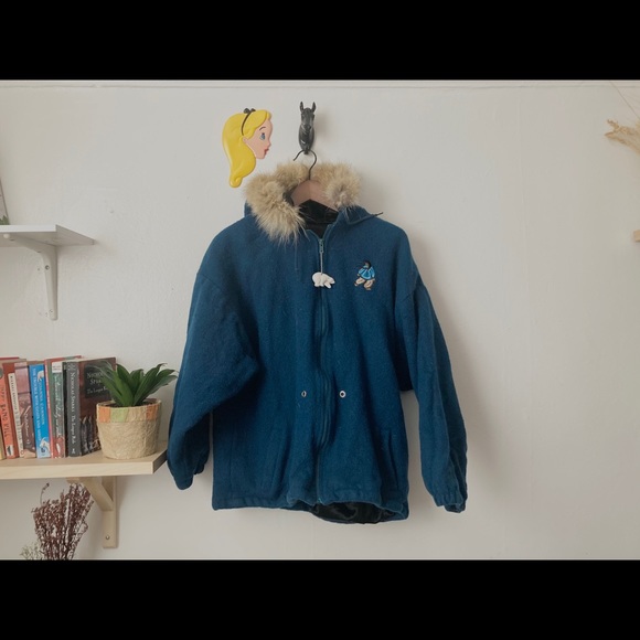 SOLD Northern Sun Inuit Embroidered Wool Parka - Picture 1 of 3